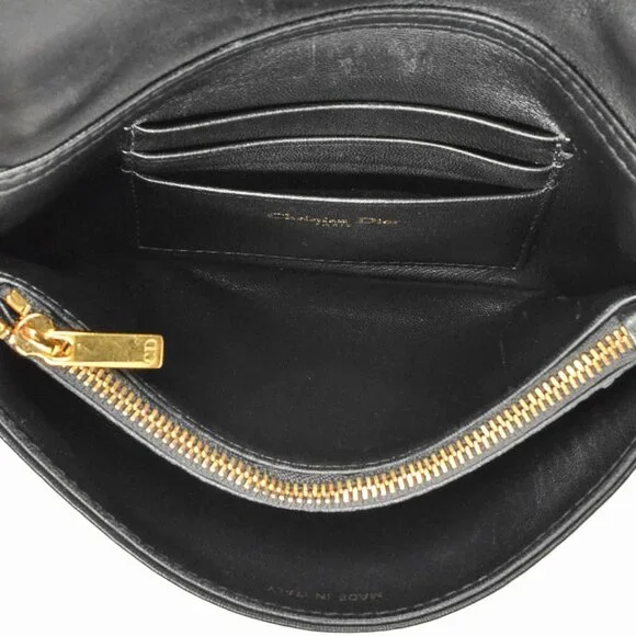 CHRISTIAN DIOR Black Leather Shoulder Bag - Picture 5 of 10